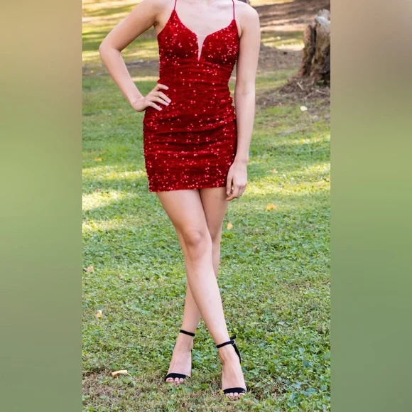 Alyce Paris | Dresses | Alyce Paris Red Sequin Homecoming Dress | Poshmark Alyce Paris | Dresses | Alyce Paris Red Sequin Homecoming Dress | Poshmark